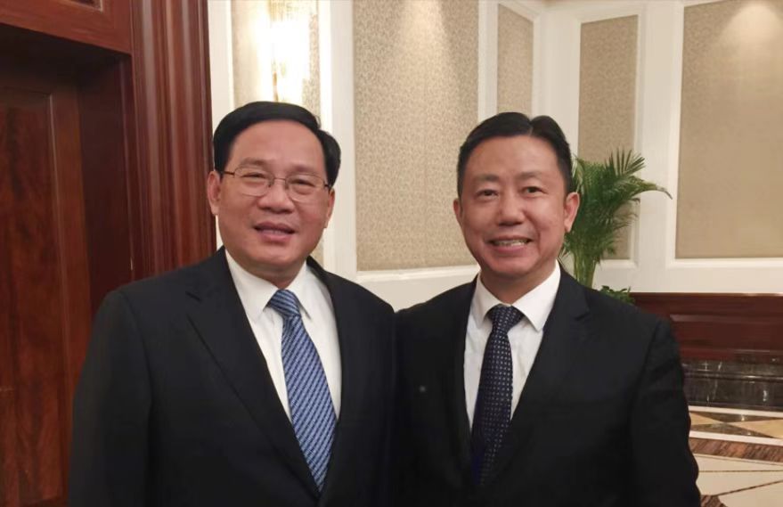 中央政治局常委、國務院總理李強與周海江合影